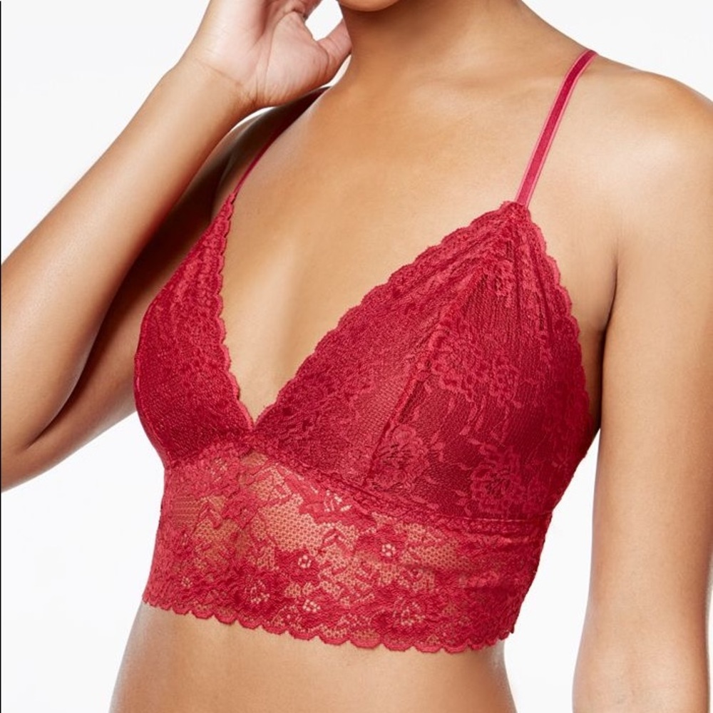 NEW Maidenform Wire Free Bralette in Armature Red - Picture 1 of 5